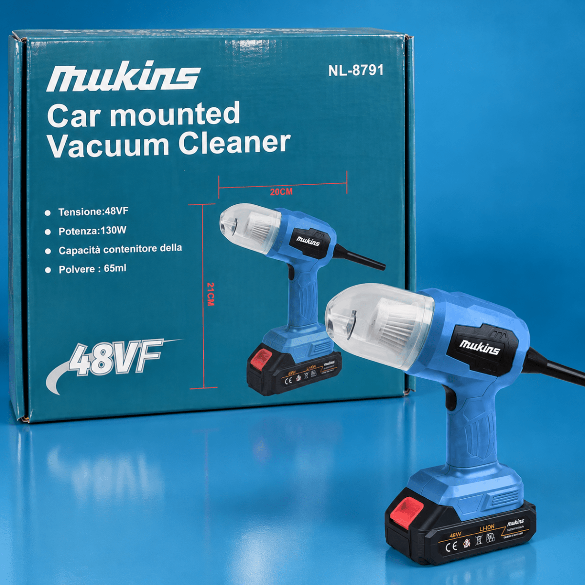 Mini Aspirapolvere Portatile a Batteria Rimovibile 130W – Elettrico Senza Fili per Auto, Casa, Divani e Tastiere, Contenitore Polvere da 65 ml - | Prendilo Subito