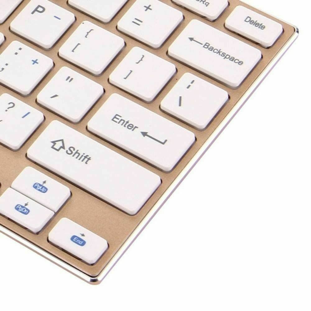 Mini tastiera wireless: tasti Enter, Backspace e Shift con numeri su sfondo beige