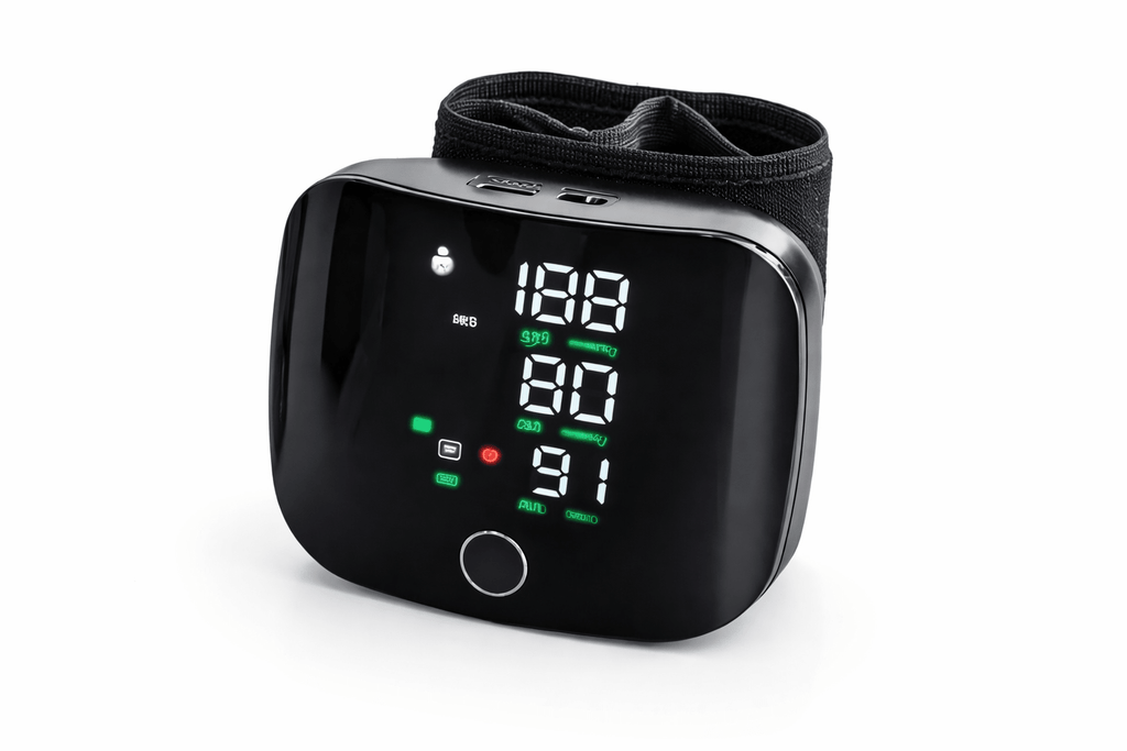 Misuratore di Pressione Sanguigna da Polso Digitale Portatile con Display LCD Retroilluminato e Memoria, Bracciale Regolabile - | Prendilo Subito