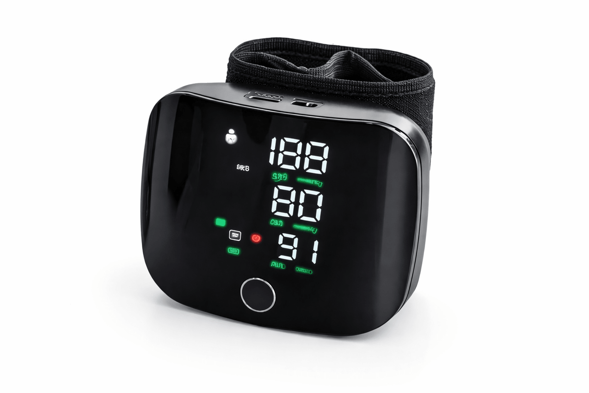 Misuratore di Pressione Sanguigna da Polso Digitale Portatile con Display LCD Retroilluminato e Memoria, Bracciale Regolabile - | Prendilo Subito