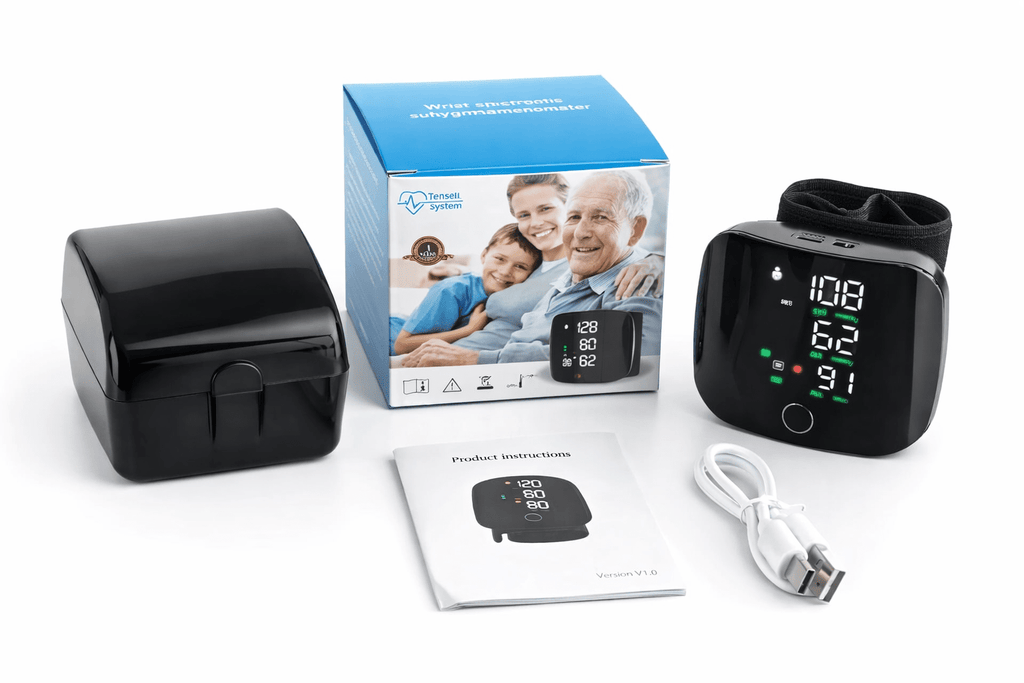 Misuratore di Pressione Sanguigna da Polso Digitale Portatile con Display LCD Retroilluminato e Memoria, Bracciale Regolabile - | Prendilo Subito