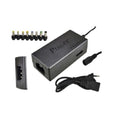 Alimentatore universale per laptop nero con connettori multipli e cavo