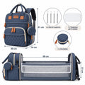 Nuvéa® MomBag 3in1 – Zaino Mamma Multifunzione Porta Biberon, Portaciuccio, Porta USB e Accessori – Nero, Grigio e Blu - | Prendilo Subito