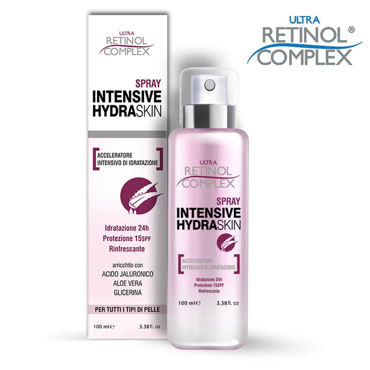 Spray idratante Intensive Hydraskin 100 ml con confezione Ultra Retinol Complex
