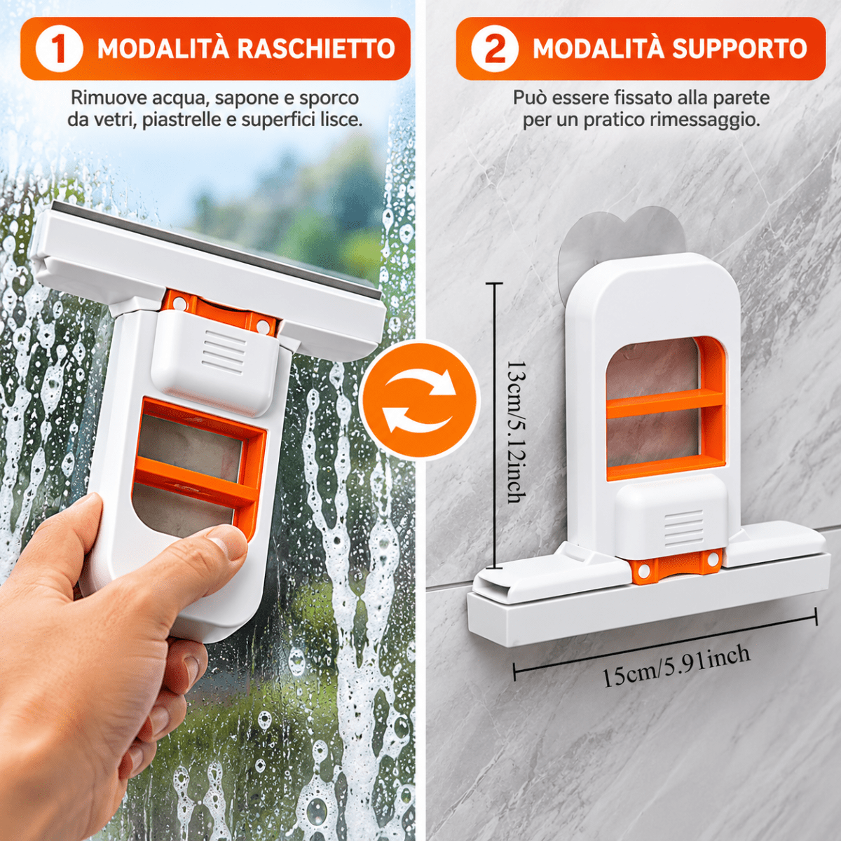 Raschietto Multifunzione per Pulizia Superfici con Lama – Rimuovi Sporco, Residui e Incrostazioni per Cucina, Vetri e Piastrelle - | Prendilo Subito