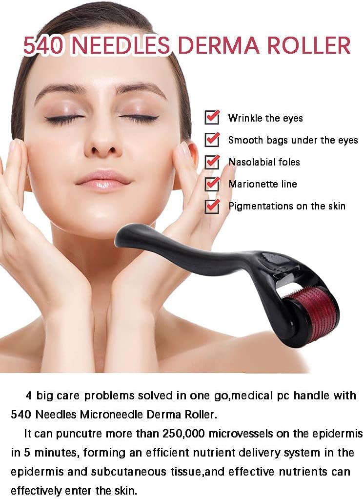 Rullo Derma Microneedle in Titanio 0,5 mm per Cura della Pelle, Trattamento delle Rughe e Stimolazione della Ricrescita dei Capelli - | Prendilo Subito