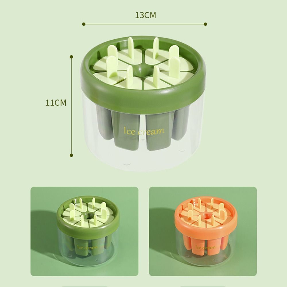 Stampo rotondo verde con 8 cavità e stecche bianche, coperchio rimovibile