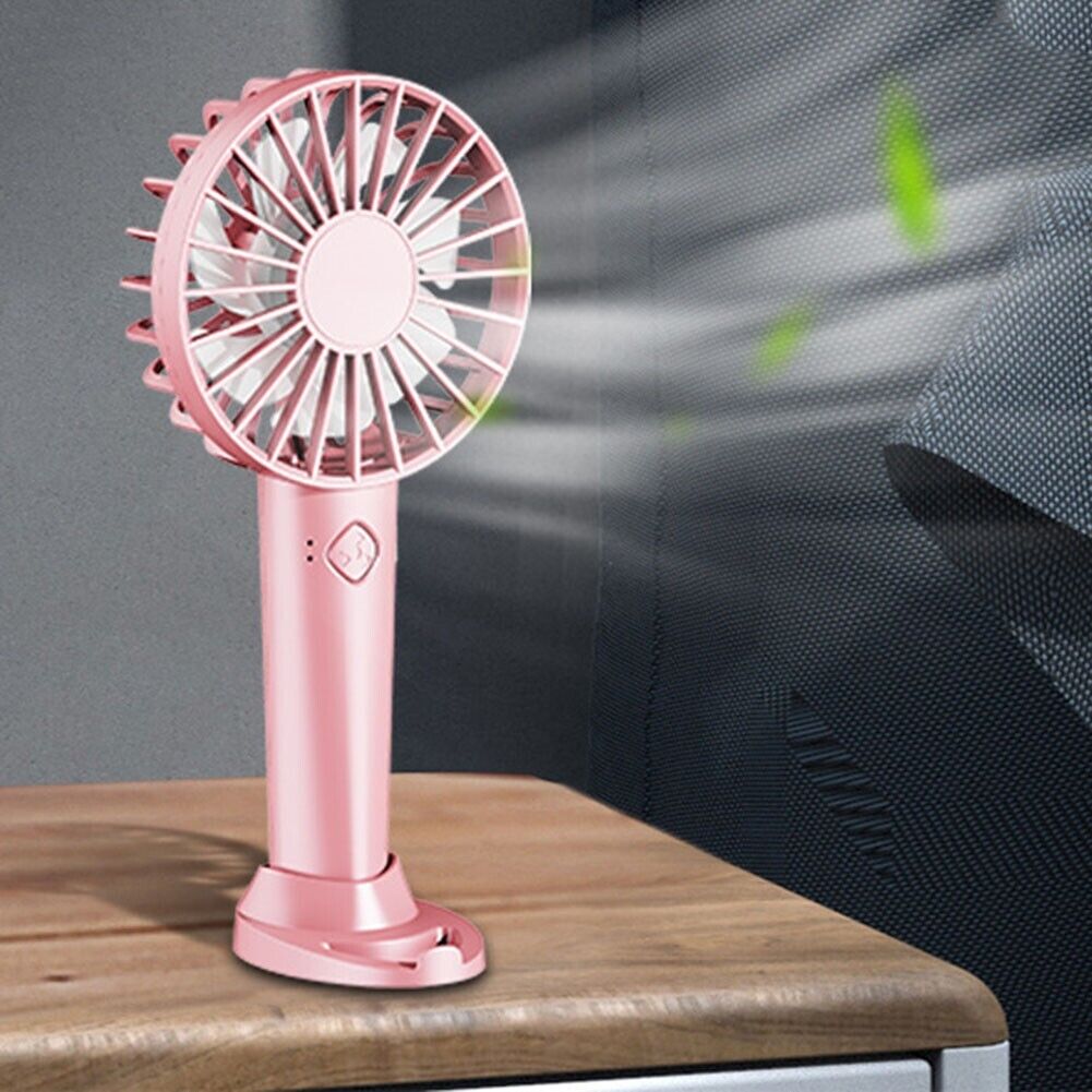 Ventilatore portatile 2000mah usb da tavolo ricaricabile con supporto per telefono cellulare