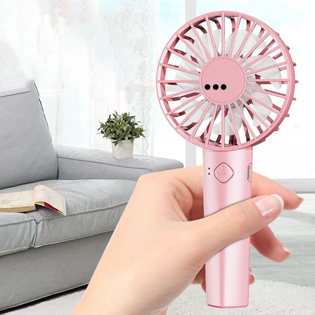Ventilatore portatile 2000mah usb da tavolo ricaricabile con supporto per telefono cellulare