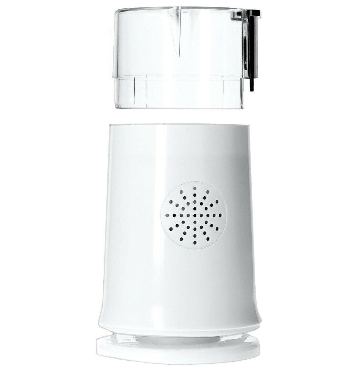 MacinaCaffe elettrico DICTROLUX bianco con griglia a fori e parte superiore trasparente
