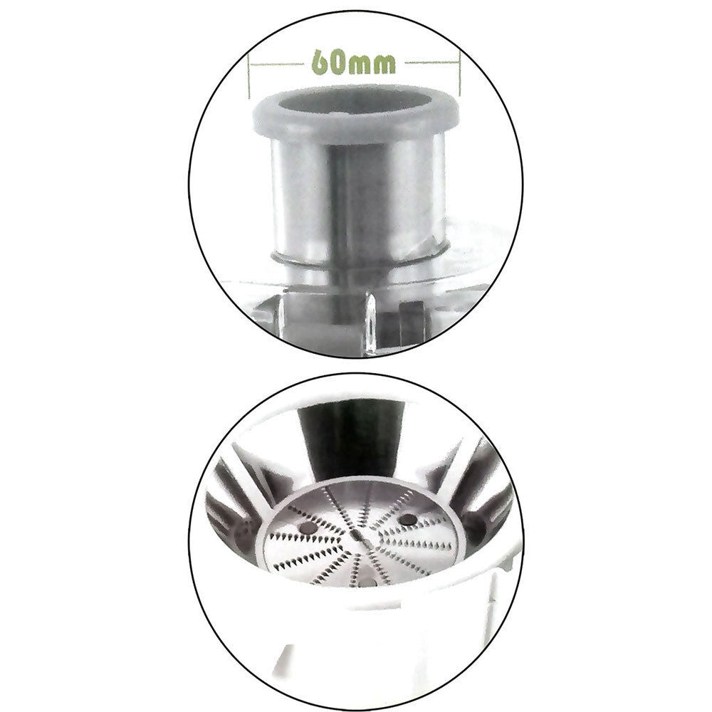 Centrifuga frullatore professionale con disco inox e vano 60 mm