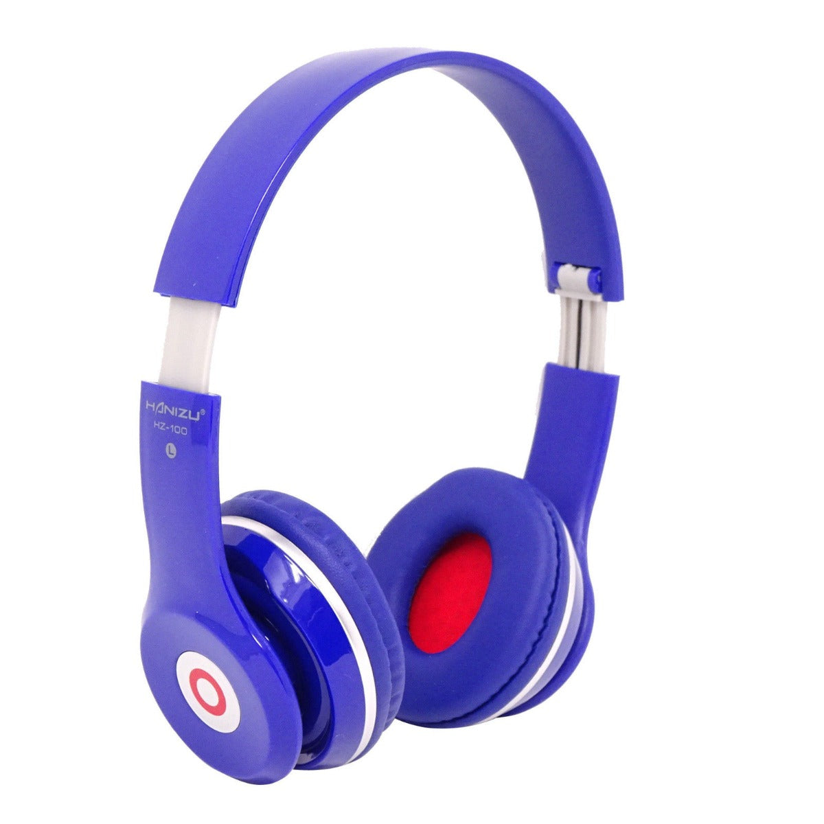 Cuffie dinamiche pieghevoli HZ-100 blu con pad in tessuto e archetto