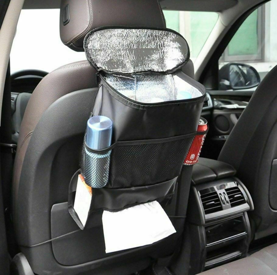 Borsa multifunzione per sedile posteriore auto con scomparto frigo e tasche