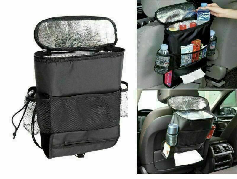 Borsa multifunzione per sedile posteriore auto con scomparto frigo e tasche