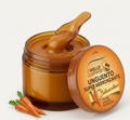 Vasetto unguento super abbronzante con coperchio, crema ambrata e paletta in vetro
