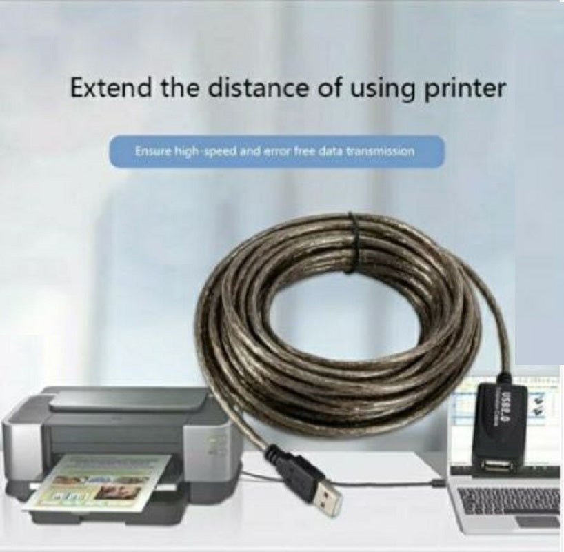 Cavo prolunga USB con chip, bobina grigio scuro e connettori USB-A