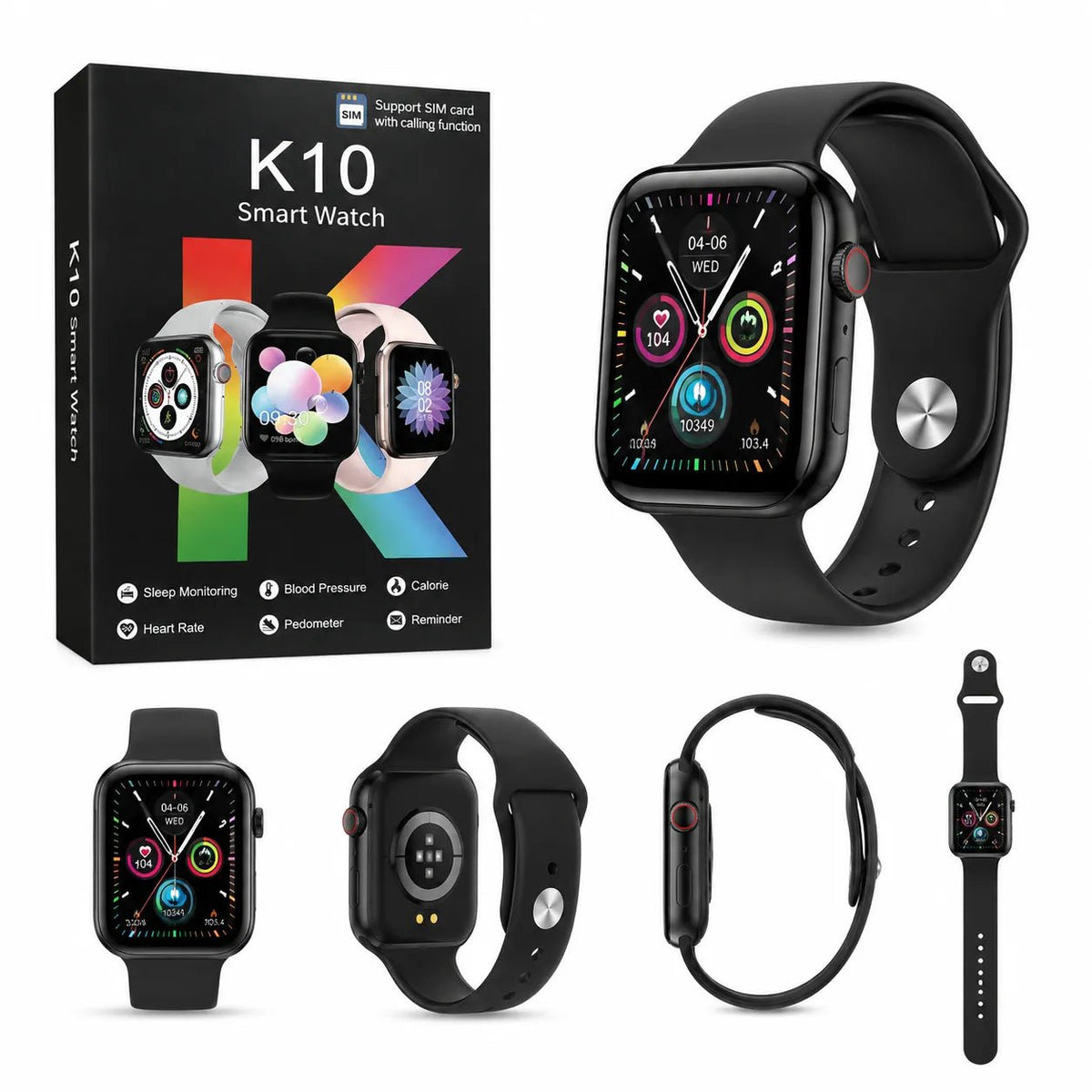 Smartwatch K10 con SIM – Display Touch HD, Chiamate, Monitor Salute e Fitness Tracker - | Prendilo Subito