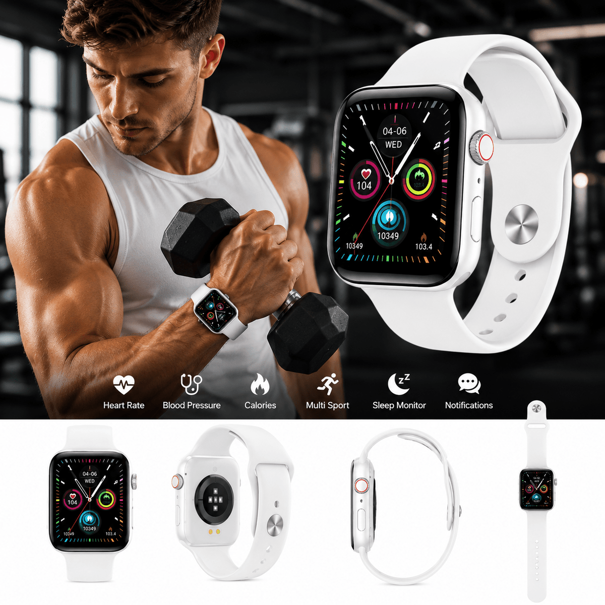 Smartwatch K10 con SIM – Display Touch HD, Chiamate, Monitor Salute e Fitness Tracker - | Prendilo Subito