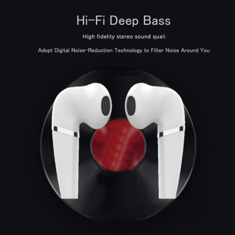 Auricolari bluetooth HX03 bianchi con aperture ovali nere