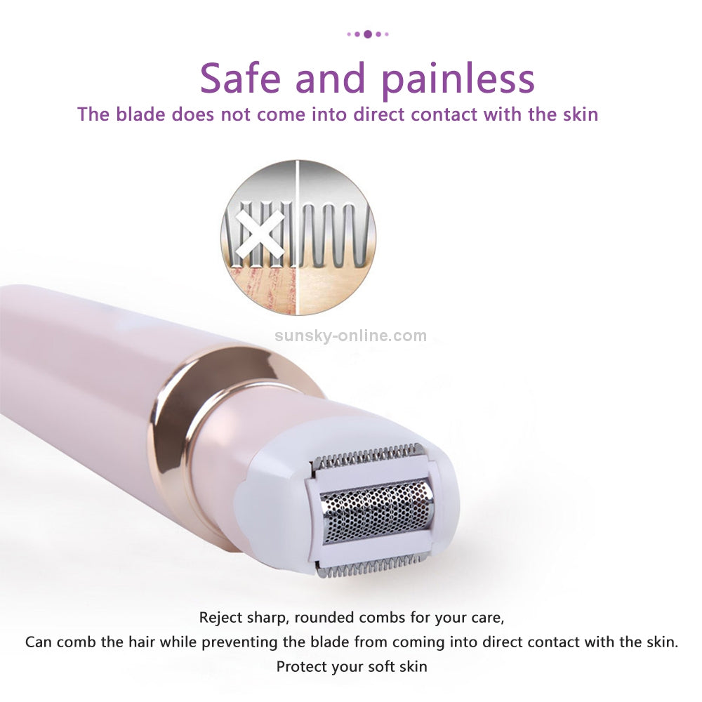 Rasoio Surker SK-219 rosa con testina a rete e pettine di sicurezza
