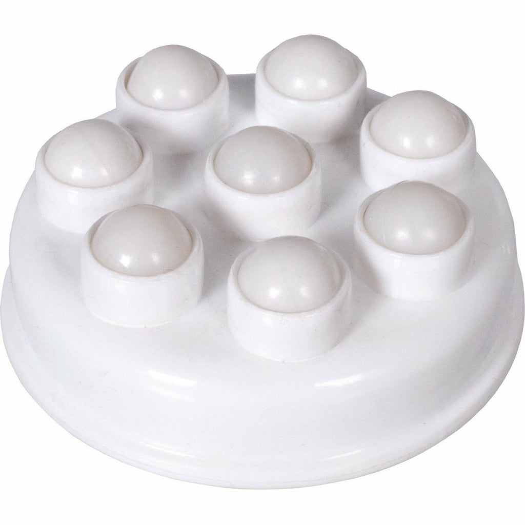 Accessori per massaggiatore drenante: base bianca con 9 cupolette