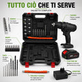 Trapano Avvitatore a Batteria 48V con Percussione – Kit Completo con 2 Batterie e Valigetta - | Prendilo Subito