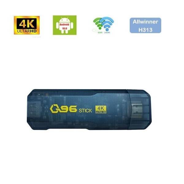 Stick TV blu scuro con logo giallo e scritta 4K Ultra HD